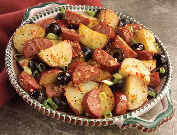 Potato Salad with Smoked Sausage Recipe. This is a wonderful and delicious dish to serve for the big football game!