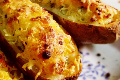 Cajun Crawfish Twice Baked Stuffed Potatoes