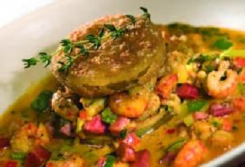 Crawfish With Fried Green Tomatoes Recipe