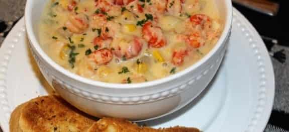 Corn and Crawfish Chowder Soup