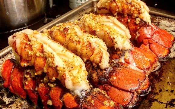 Grilled Lobster Tails  by Slap Ya Mama