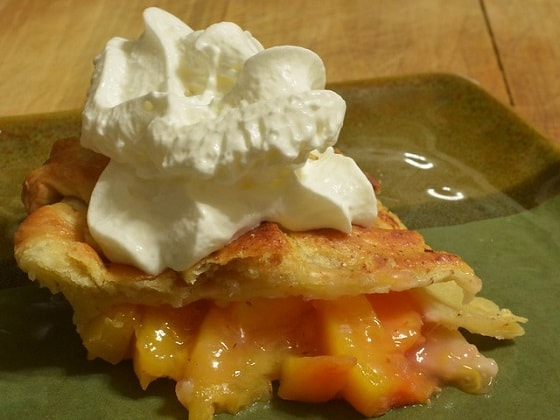 No Bake Creamy Peach Pie