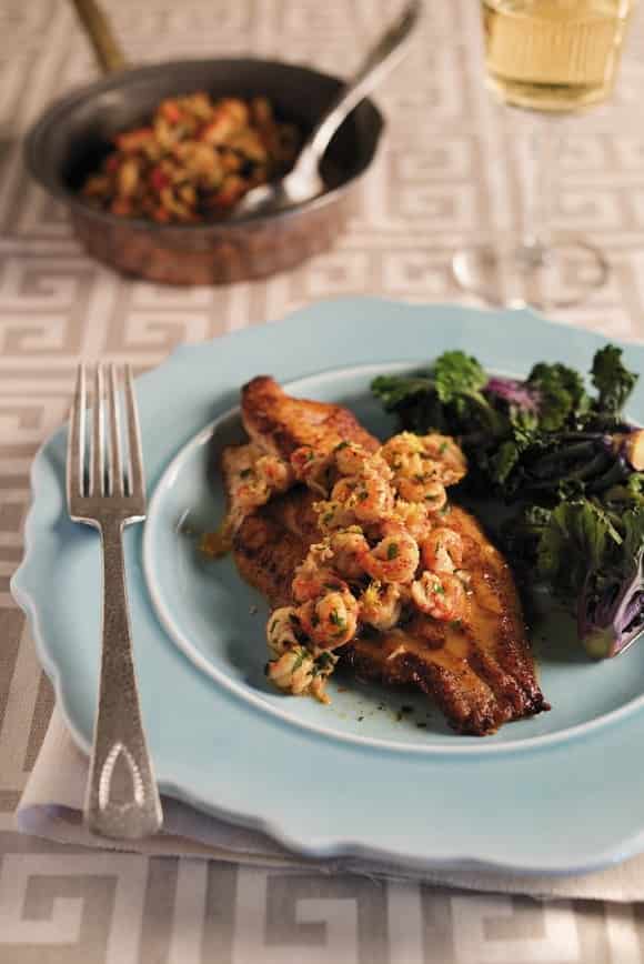 Pan-Seared Catfish with Crawfish Tails and Browned Butter Recipe