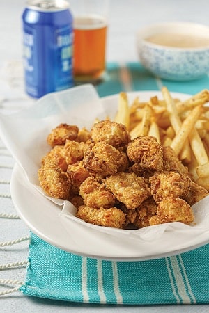 Popcorn Catfish with Awesome Sause