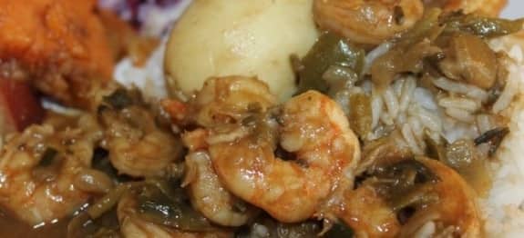This Shrimp or Crawfish Stew is made with a traditional brown stew gravy, so you can use your choice of meat or seafood. 