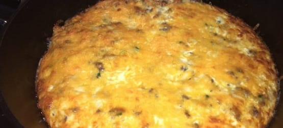Tumbleweed Breakfast-Brunch Pie Recipe. Delicious for breakfast or brunch. Made with sausage, hash browns, cheese and other yummy ingredients.