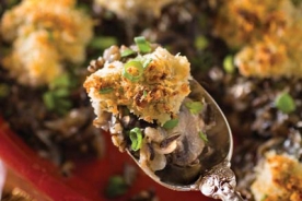 Wild Rice and Oyster Dish