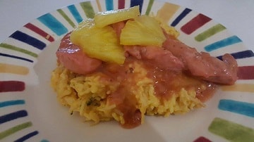 Polynesian Style Pineapple Raspberry Chicken Recipe