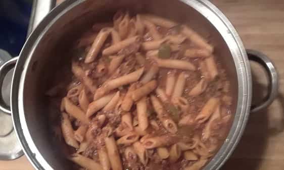 Peggy's Pasta with Meat Sauce