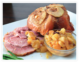 Slow Cooker Ham With Apple Sauce