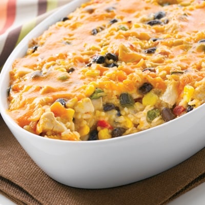South of the Border Chicken and Rice Bake Recipe