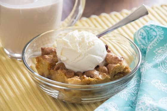 Butterscotch Pecan Bread Pudding Recipe. Home baked goodness with the taste of butterscotch and pecans.